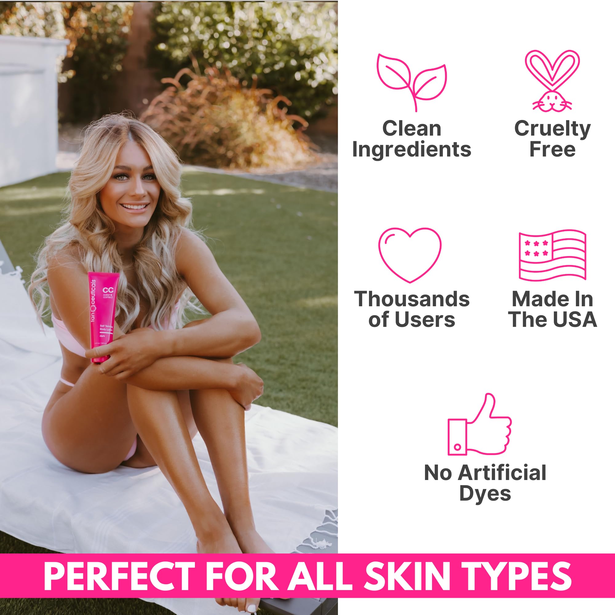 Tanceuticals Self Tanner Dark vanity setup suggests quick, everyday sunless tanning routine