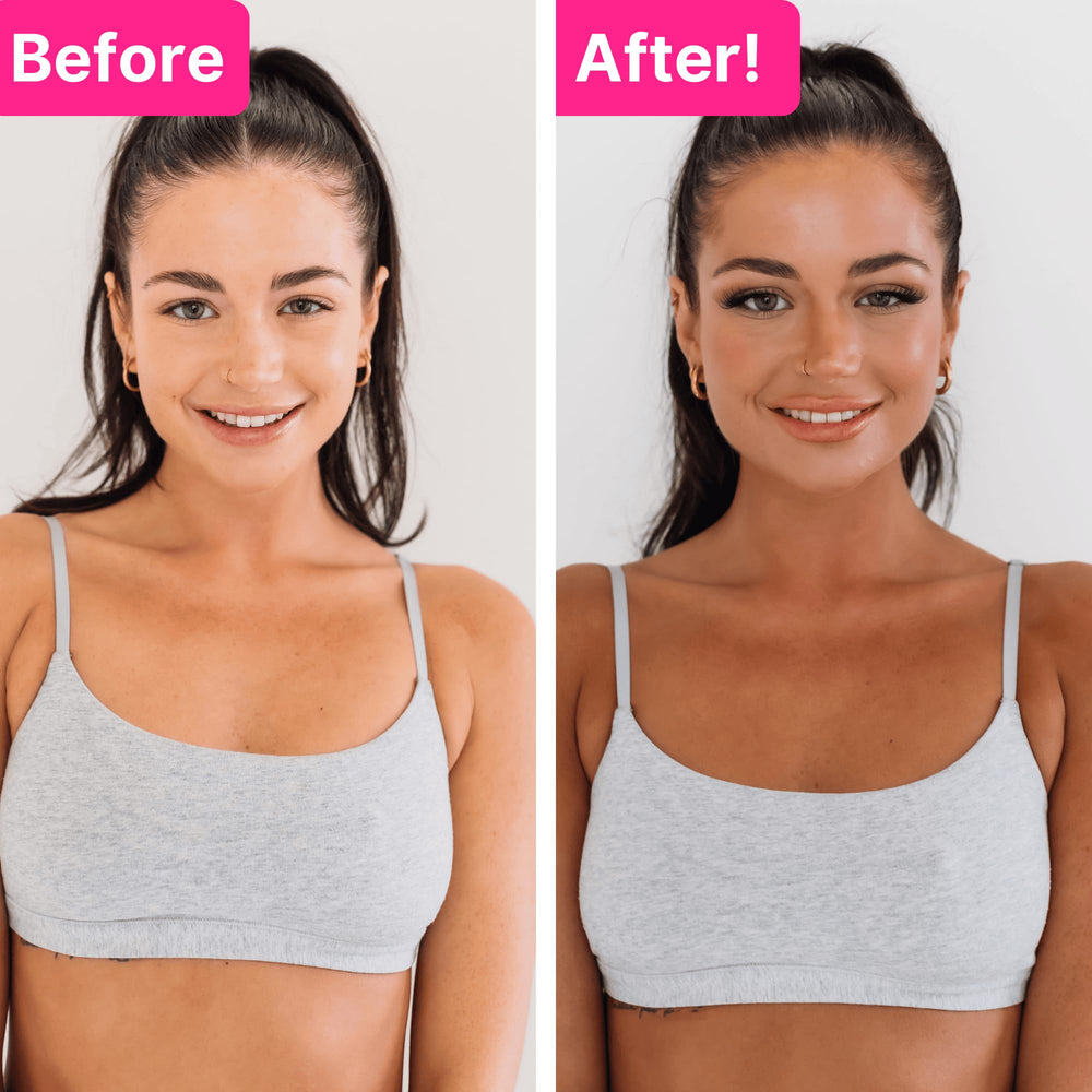 Tanceuticals Facial Self Tanner application in hand—precise control for natural results
