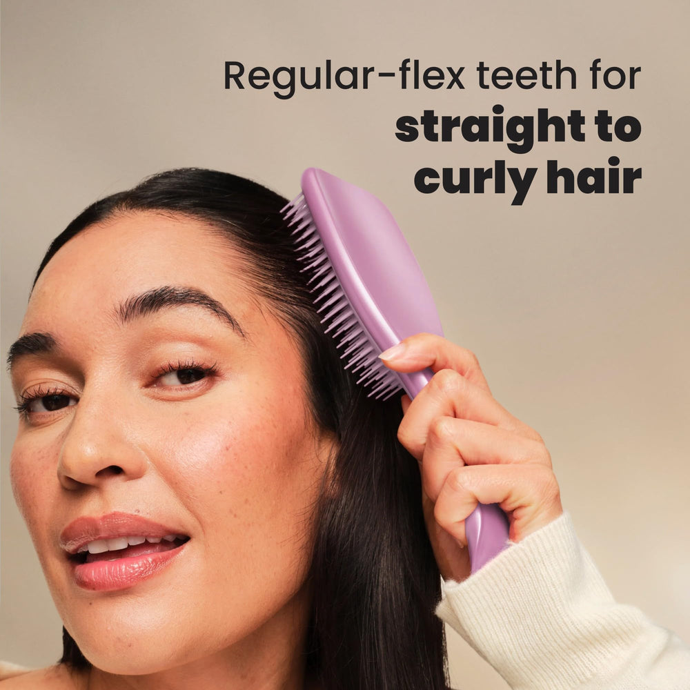 Tangle Teezer Chrome gentle detangling protects scalp during brushing