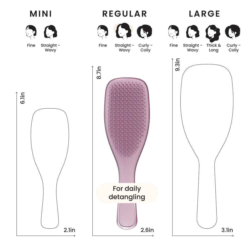 Tangle Teezer Chrome suitable for kids to adults brushing routines