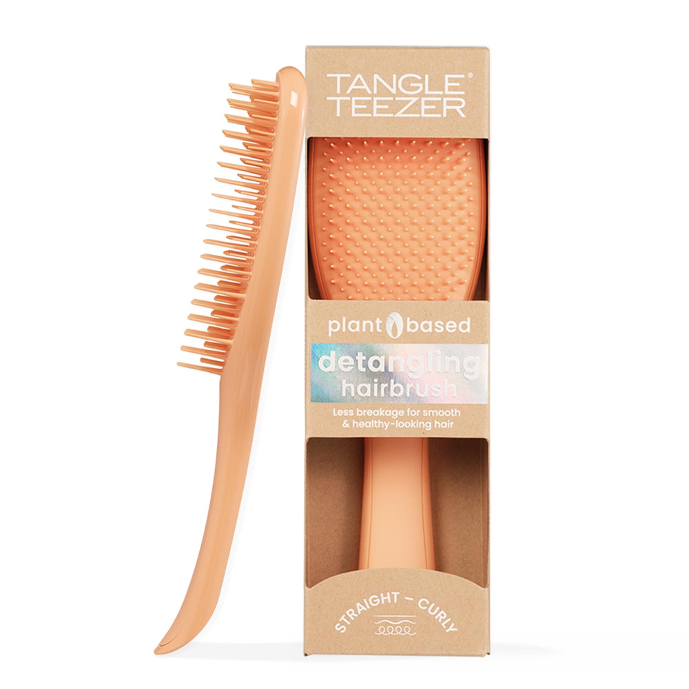 Tangle Teezer plant-based detangler brush front view for easy knot-free detangling.