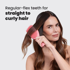 Tangle Teezer Large Ultimate Detangler Hairbrush detangling dry hair with less breakage.