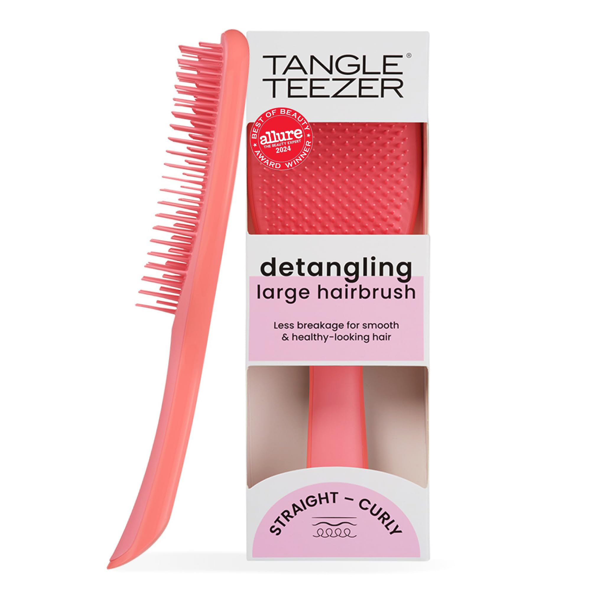 Tangle Teezer Large Ultimate Detangler Hairbrush paddle close-up for smooth detangling.