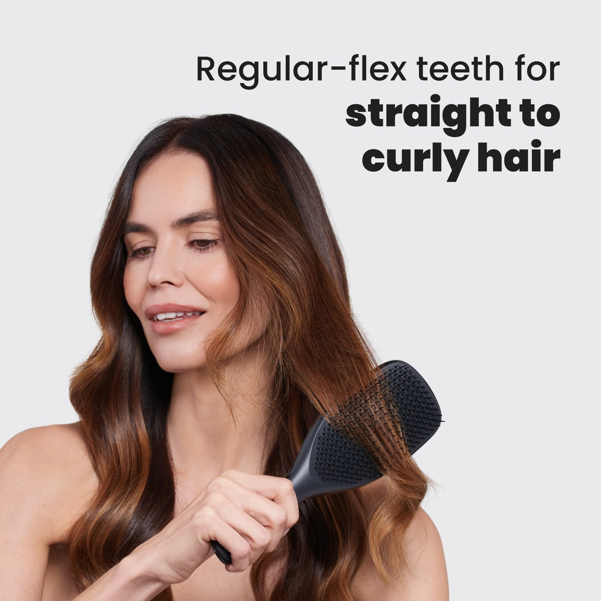 Tangle Teezer Large Ultimate Detangler smoothes frizz and leaves strands silky