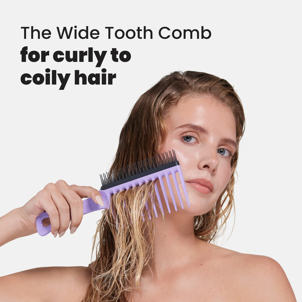 Tangle Teezer long sturdy teeth lilac, soft tips for scalp comfort