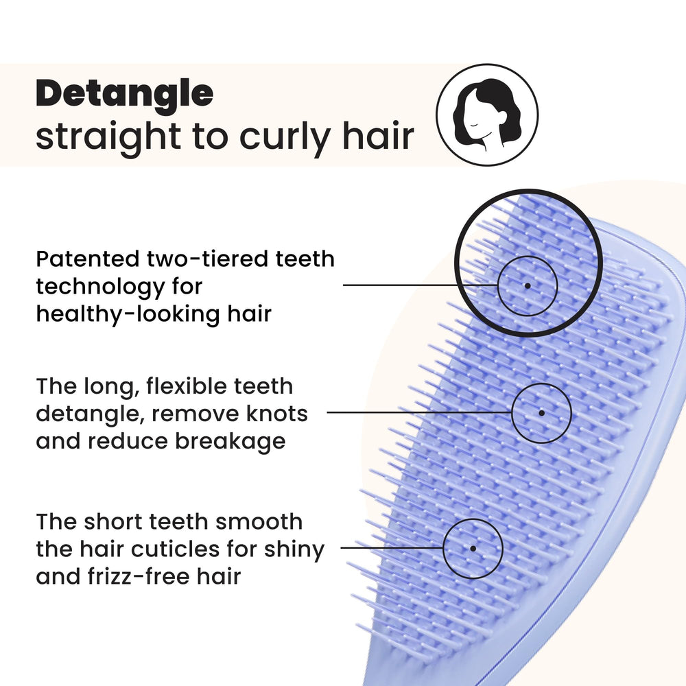 Tangle Teezer Ultimate Detangler Brush for dry hair delivers smooth strands with minimal tugging.