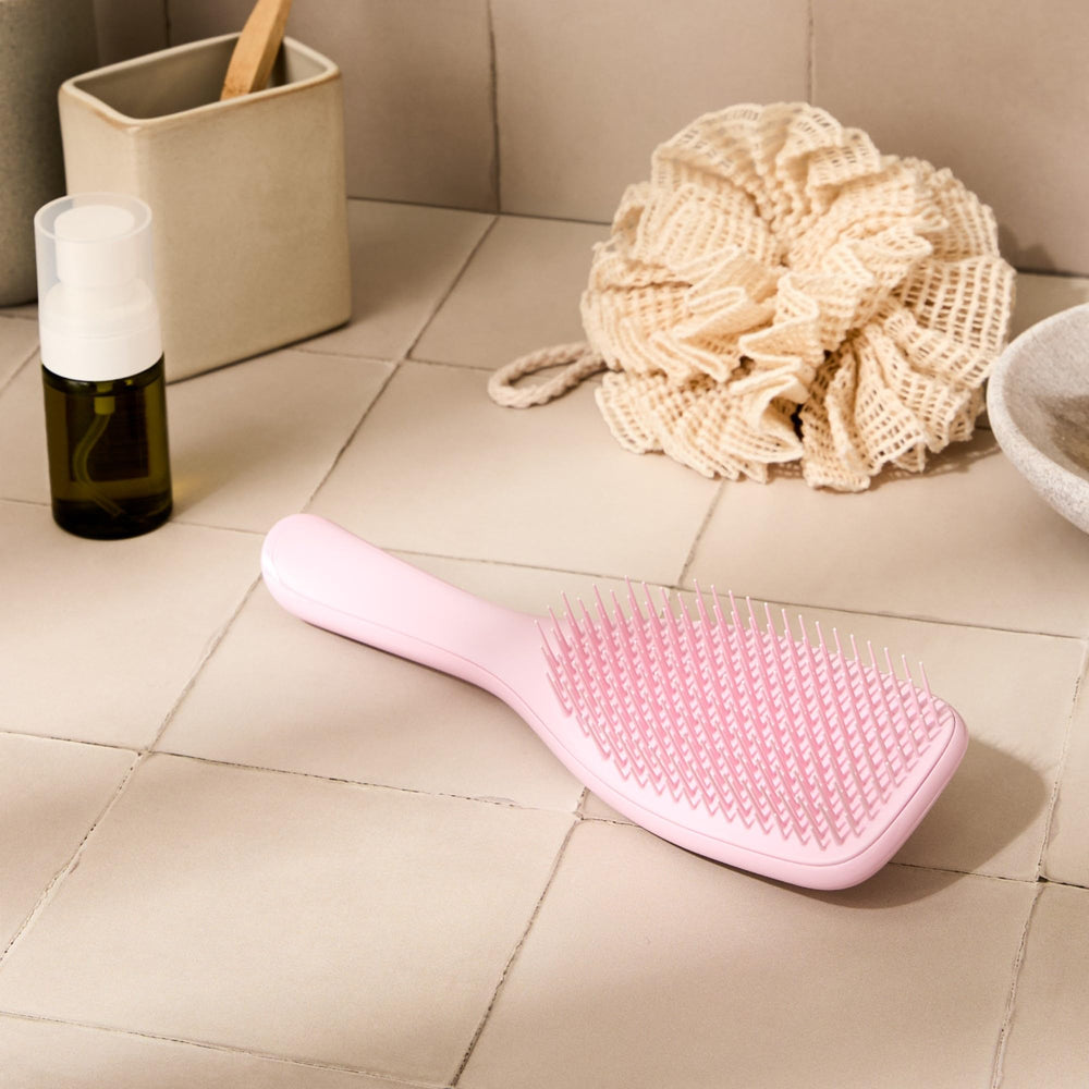 Tangle Teezer Brush ready for routine to tame morning tangles