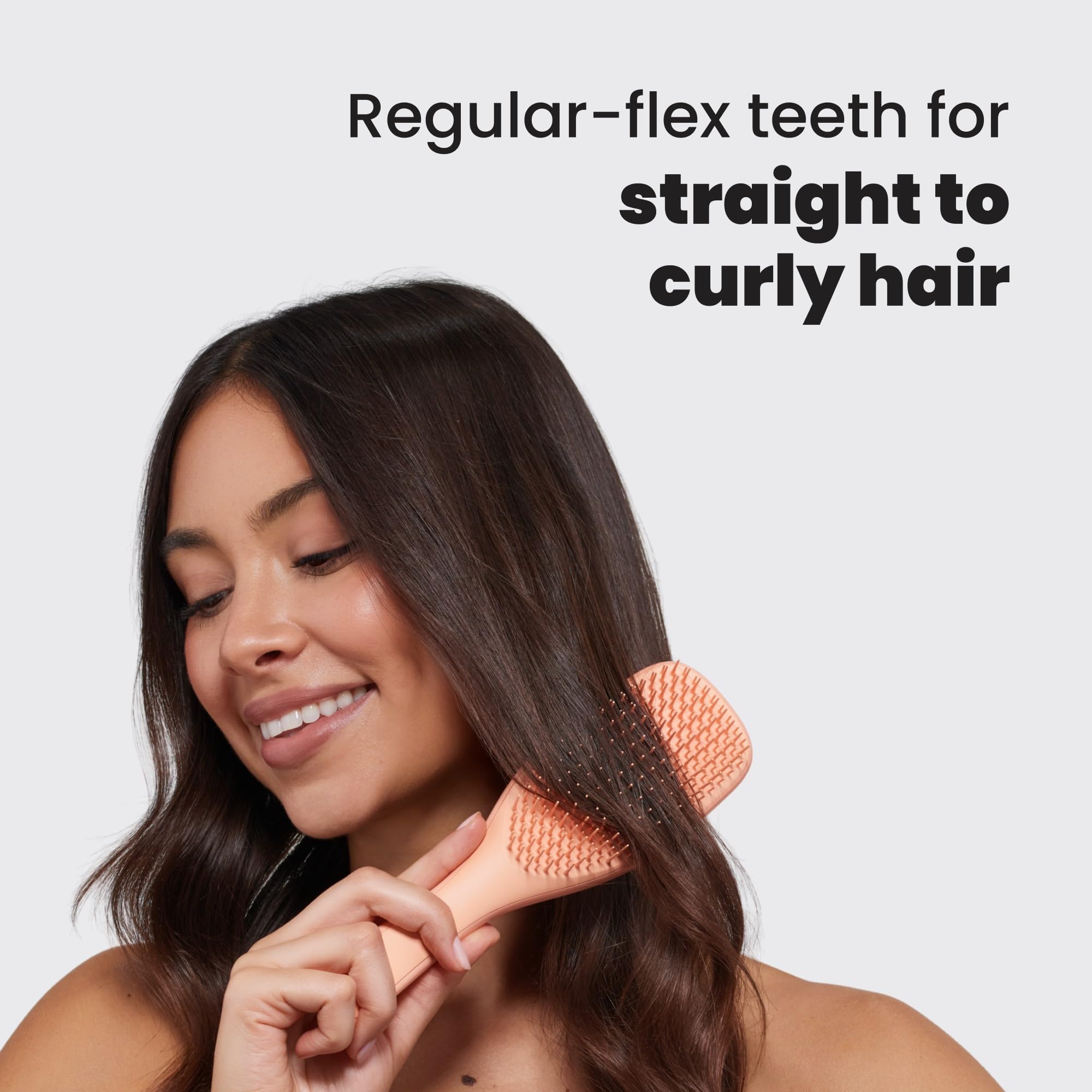 Tangle Teezer Ultimate Detangler Brush soft teeth gliding through wet hair