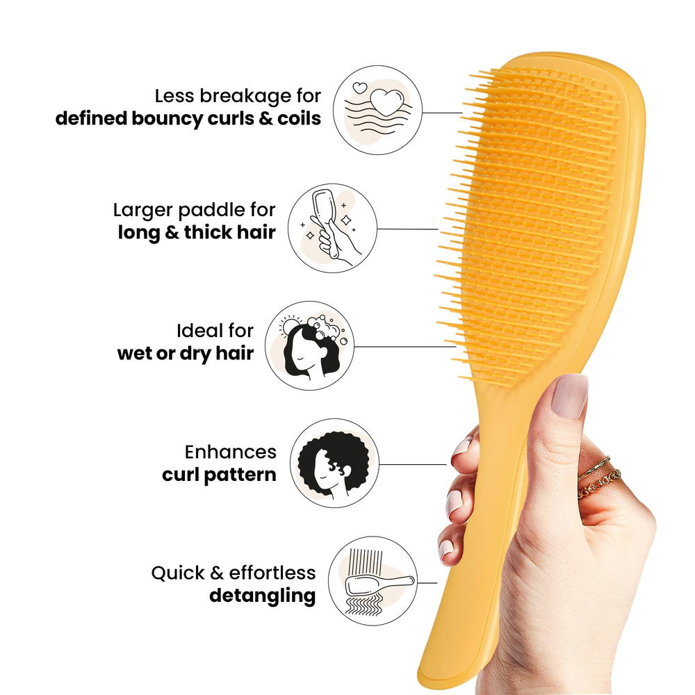 Tangle Teezer large paddle detangler for long, thick curls