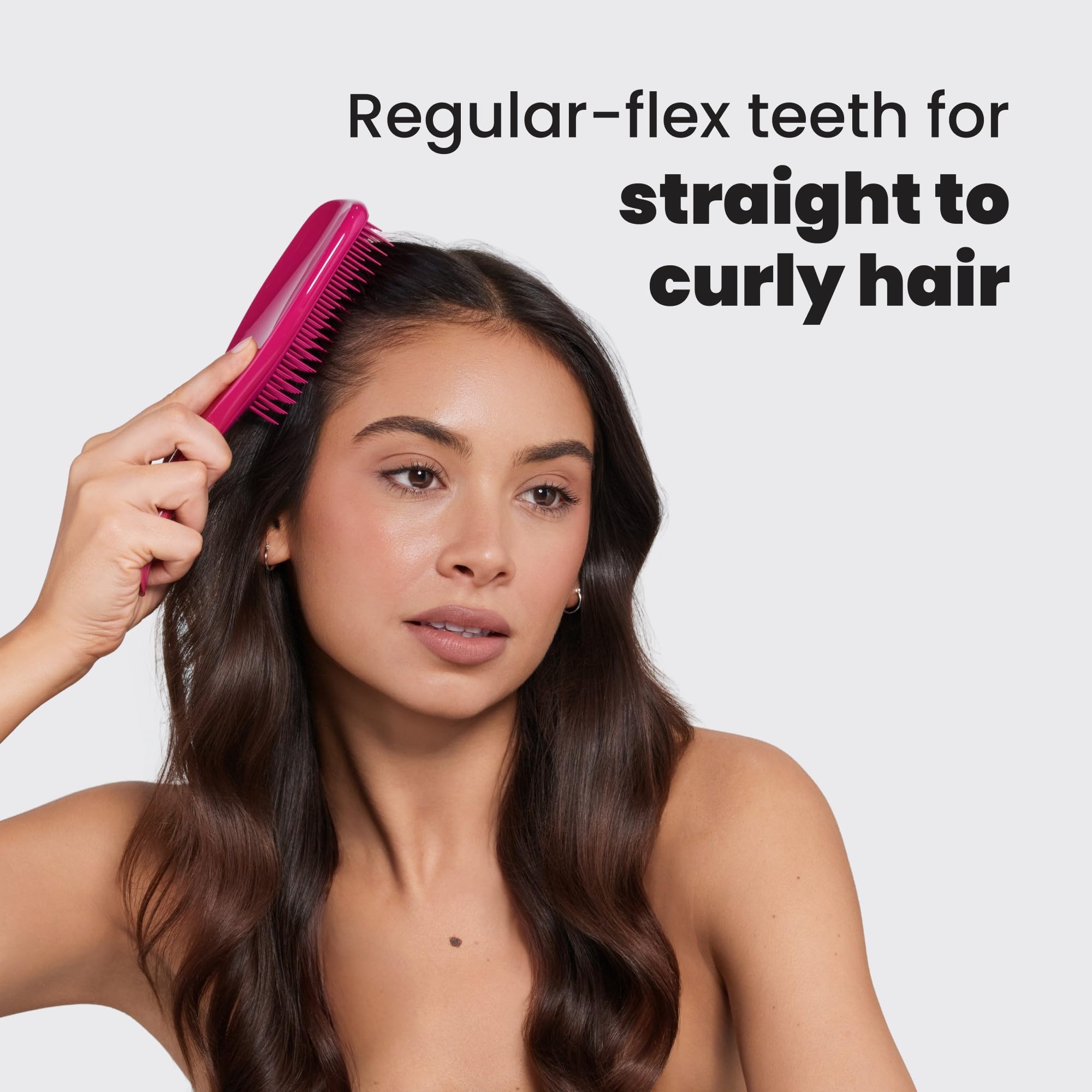 Tangle Teezer detangles dry hair smoothly for quick styling with less breakage.