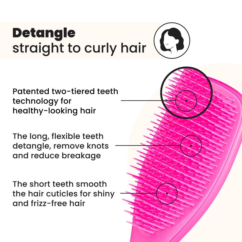 Tangle Teezer Ultimate Detangler Brush on dry hair delivers smooth results