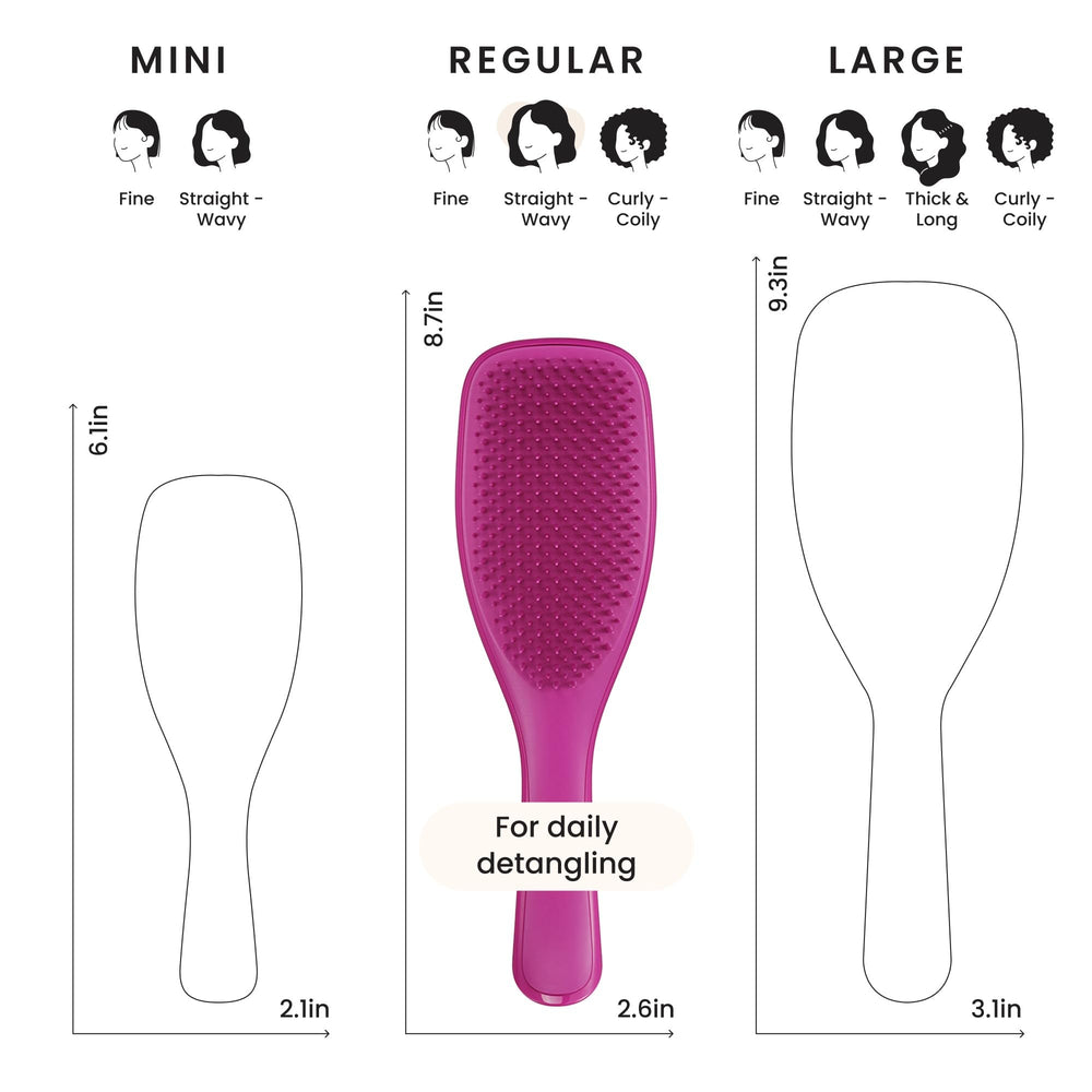 Brush in shower demonstrates even product distribution during use.
