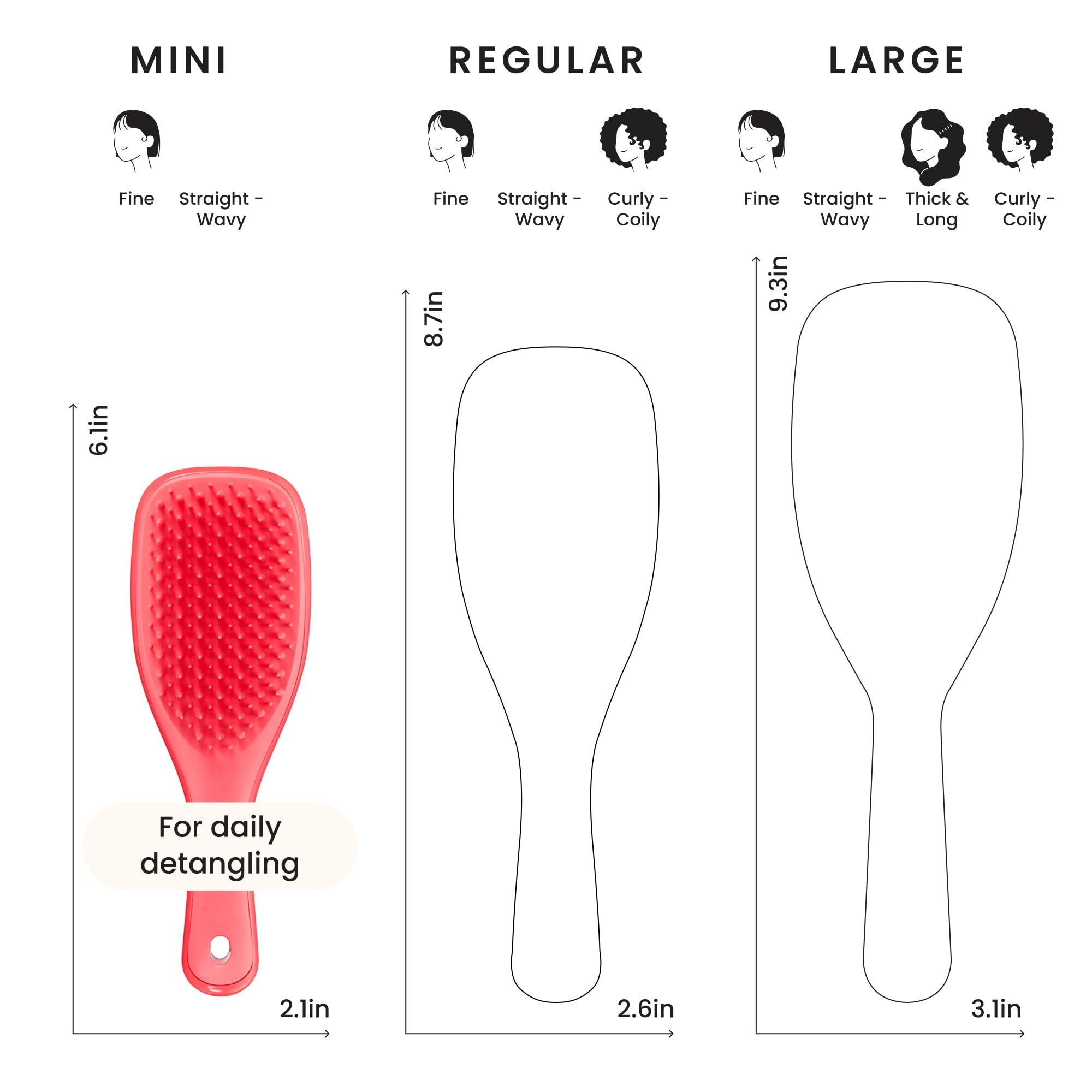 Tangle Teezer kid-friendly design with small hands ready for quick grooming.