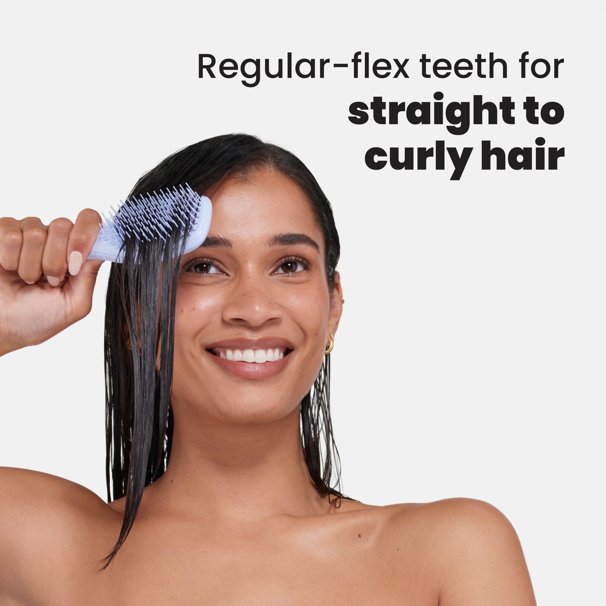 Kid-friendly Tangle Teezer with soft teeth for small hands to use confidently.