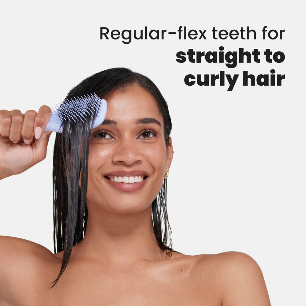 Kid-friendly Tangle Teezer with soft teeth for small hands to use confidently.
