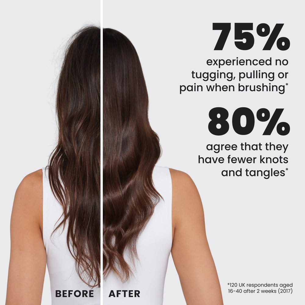 Tangle Teezer Ultimate Detangler knot-free-detangling shows gentle removal of knots