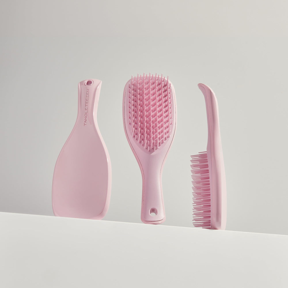 Tangle Teezer Ultimate Detangler fits in purse or gym bag for quick touch-ups