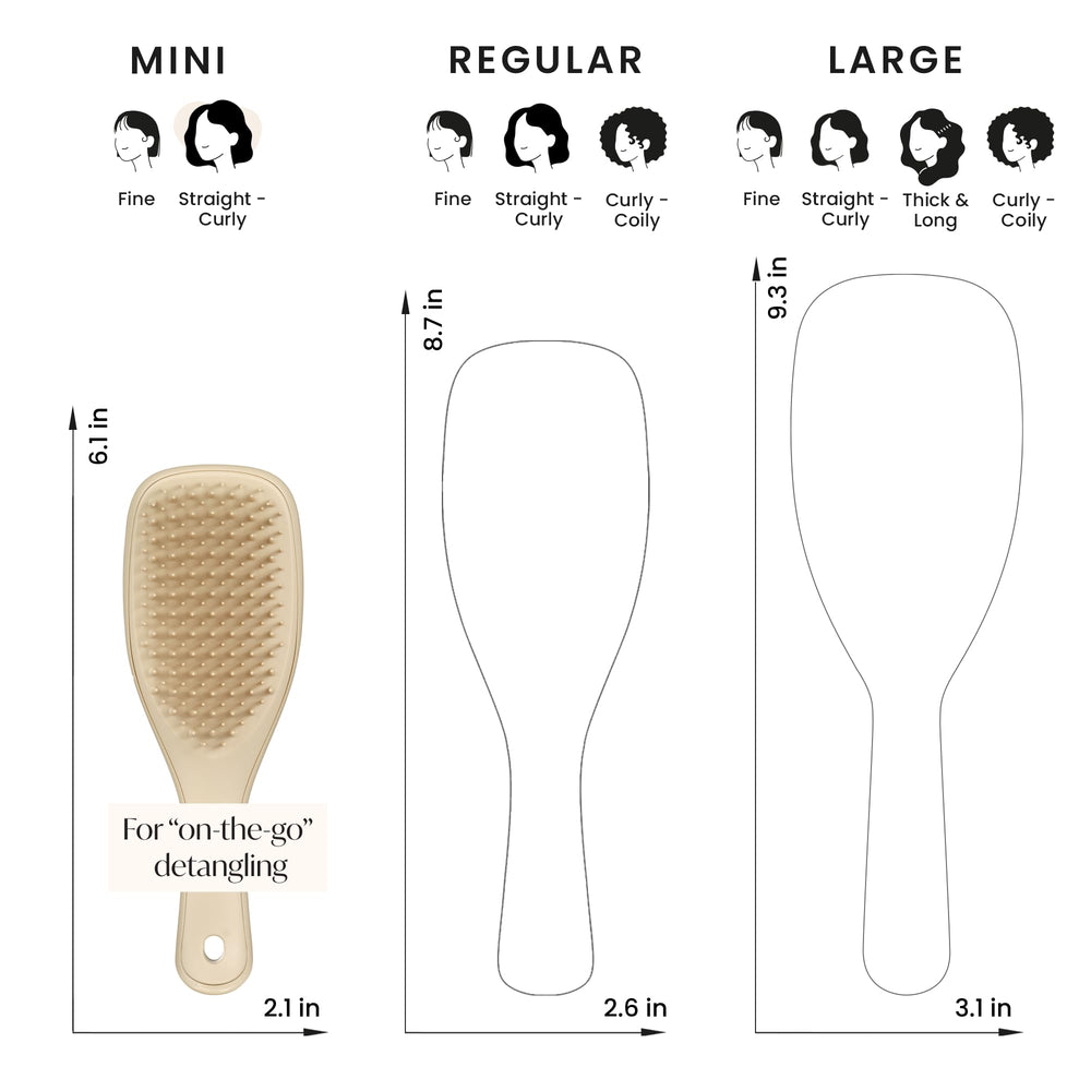 Tangle Teezer Ultimate Detangler purse-friendly compact brush ready for quick touch-ups