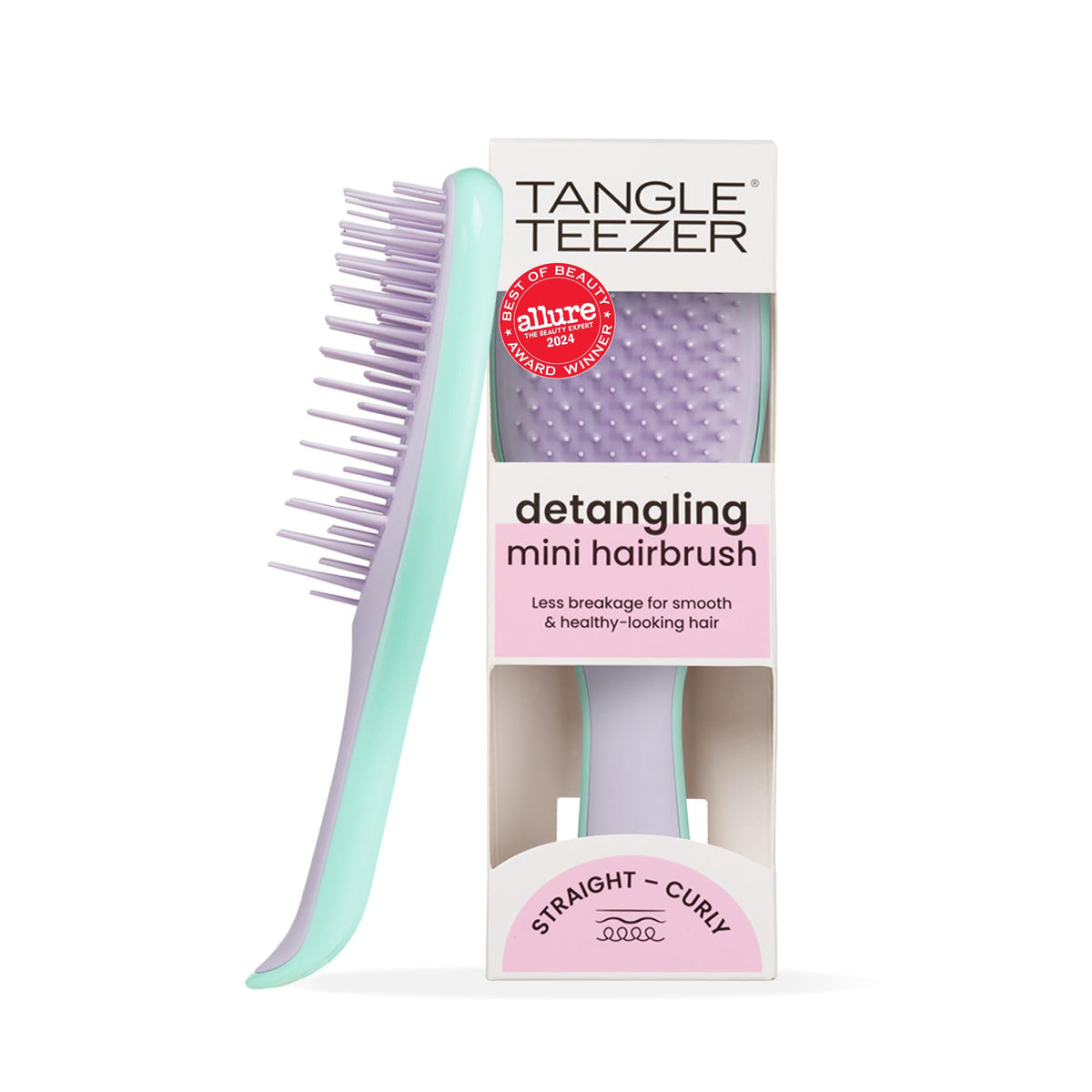 Tangle Teezer Ultimate Detangler with regular teeth for quick knot removal on all hair types.