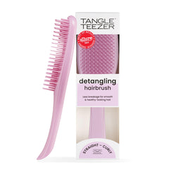 Tangle Teezer Ultimate Detangler Rosebud packaging highlights sustainable design for gentle detangling.