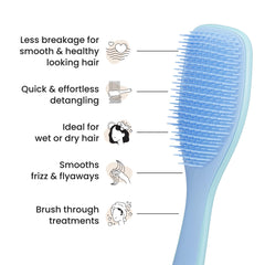 Tangle Teezer Ultimate Detangler two-tier-teeth-close-up highlights long detangling teeth