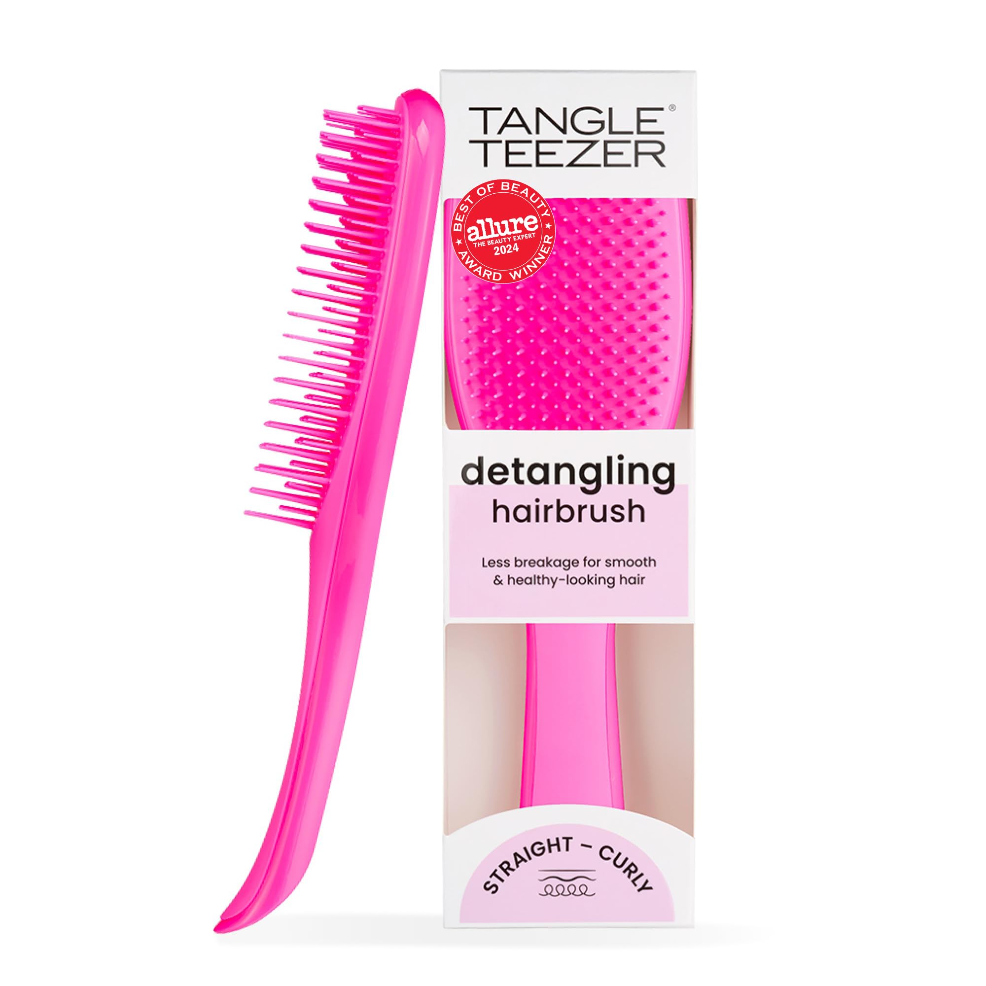 Tangle Teezer Ultimate Detangler Brush glides through wet hair for gentle detangling
