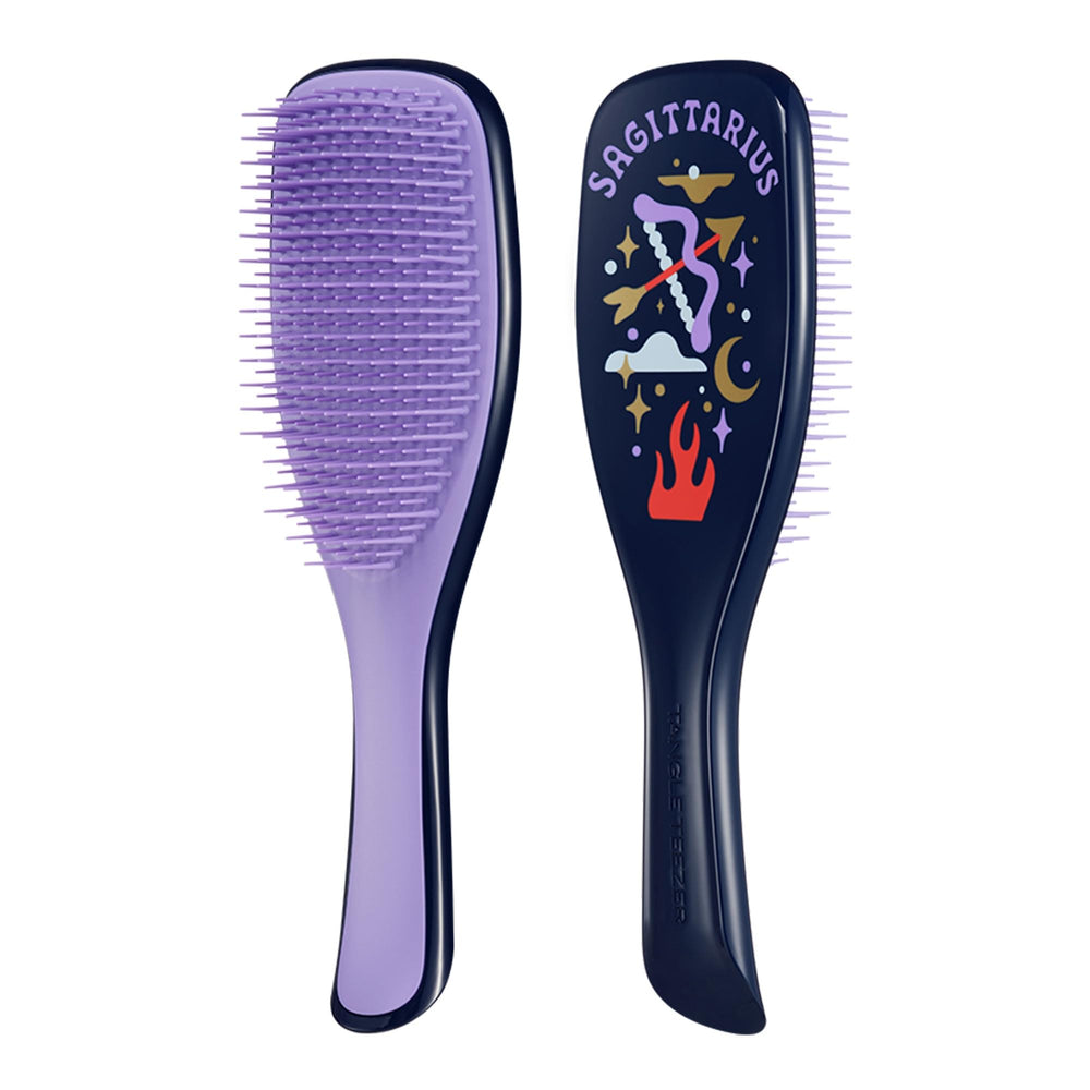 Tangle Teezer Zodiac Ultimate Detangler packaging gift-ready featuring Sagittarius constellation.