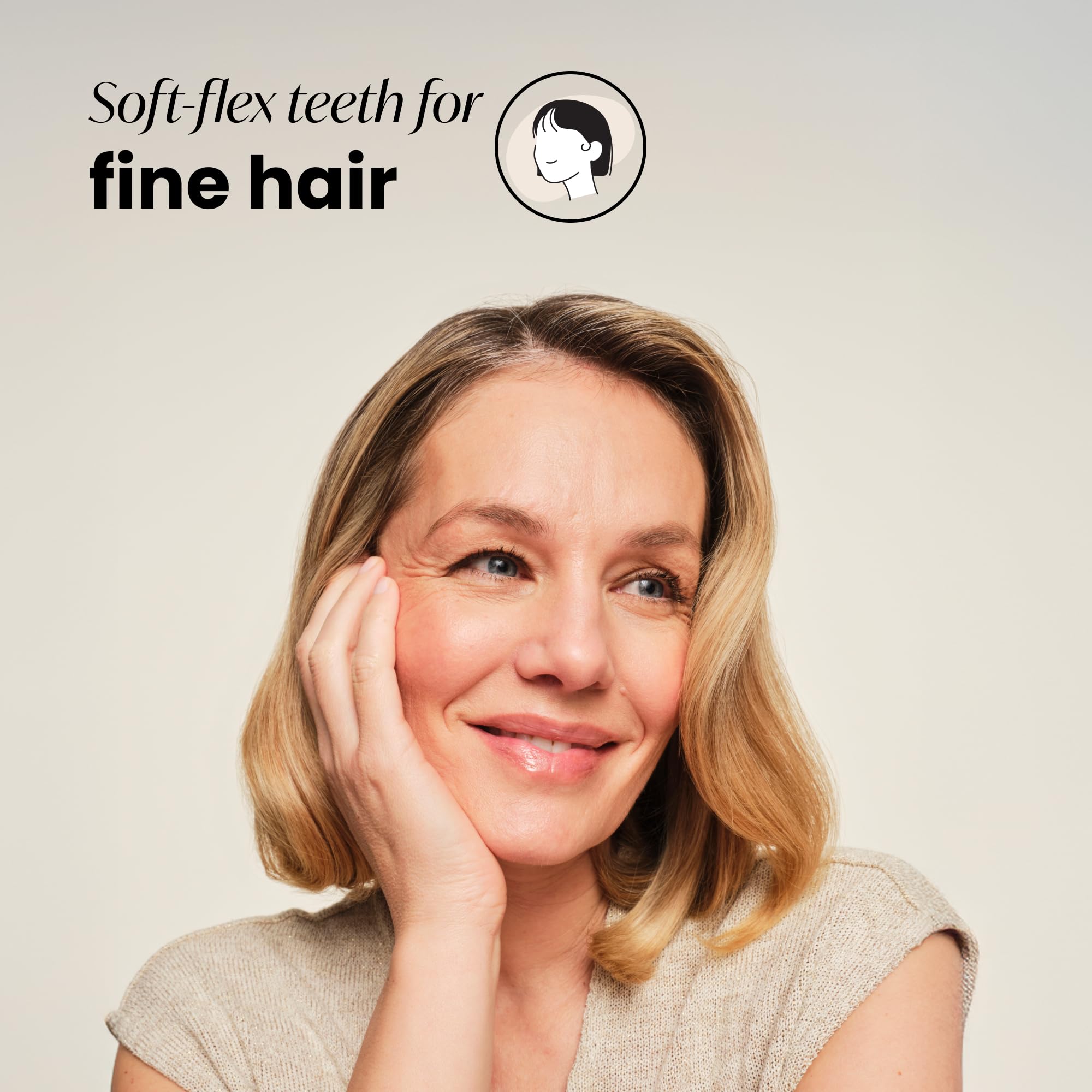 Tangle Teezer Original Detangler Brush dry-hair use eases brushing and reduces breakage