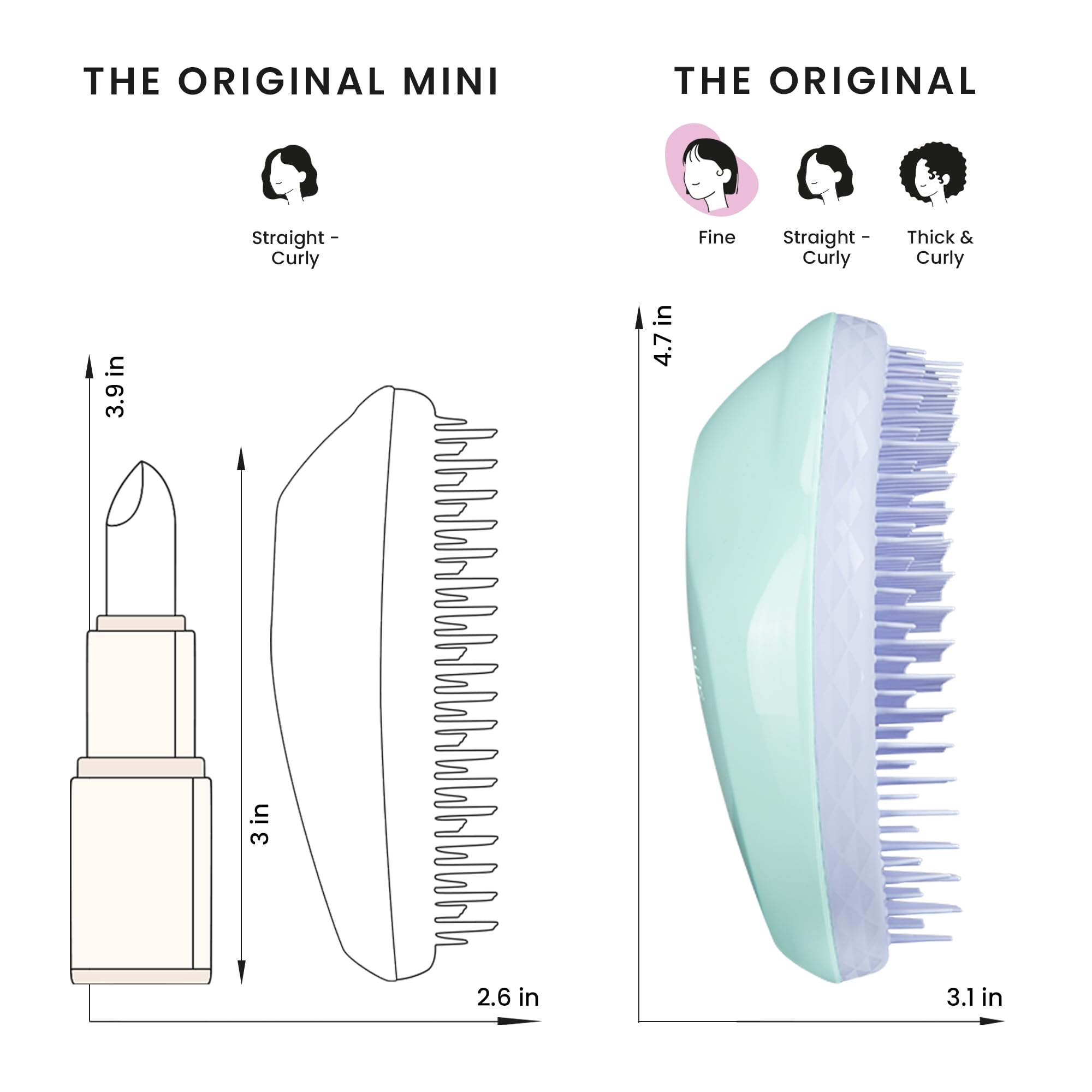 Tangle Teezer Original Detangler Brush shine-detangling for healthier-looking hair