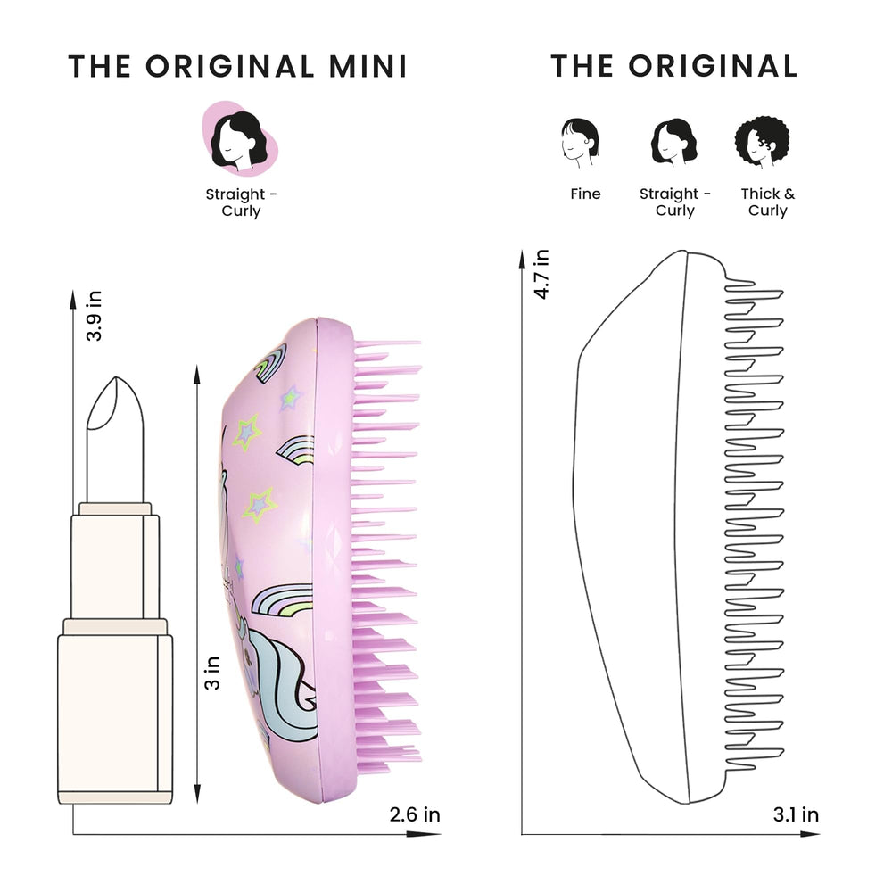 Tangle Teezer detangler demonstrates frizz-free shine on longer hair