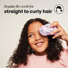 Tangle Teezer Unicorn Magic detangler on wet hair for gentle detangling