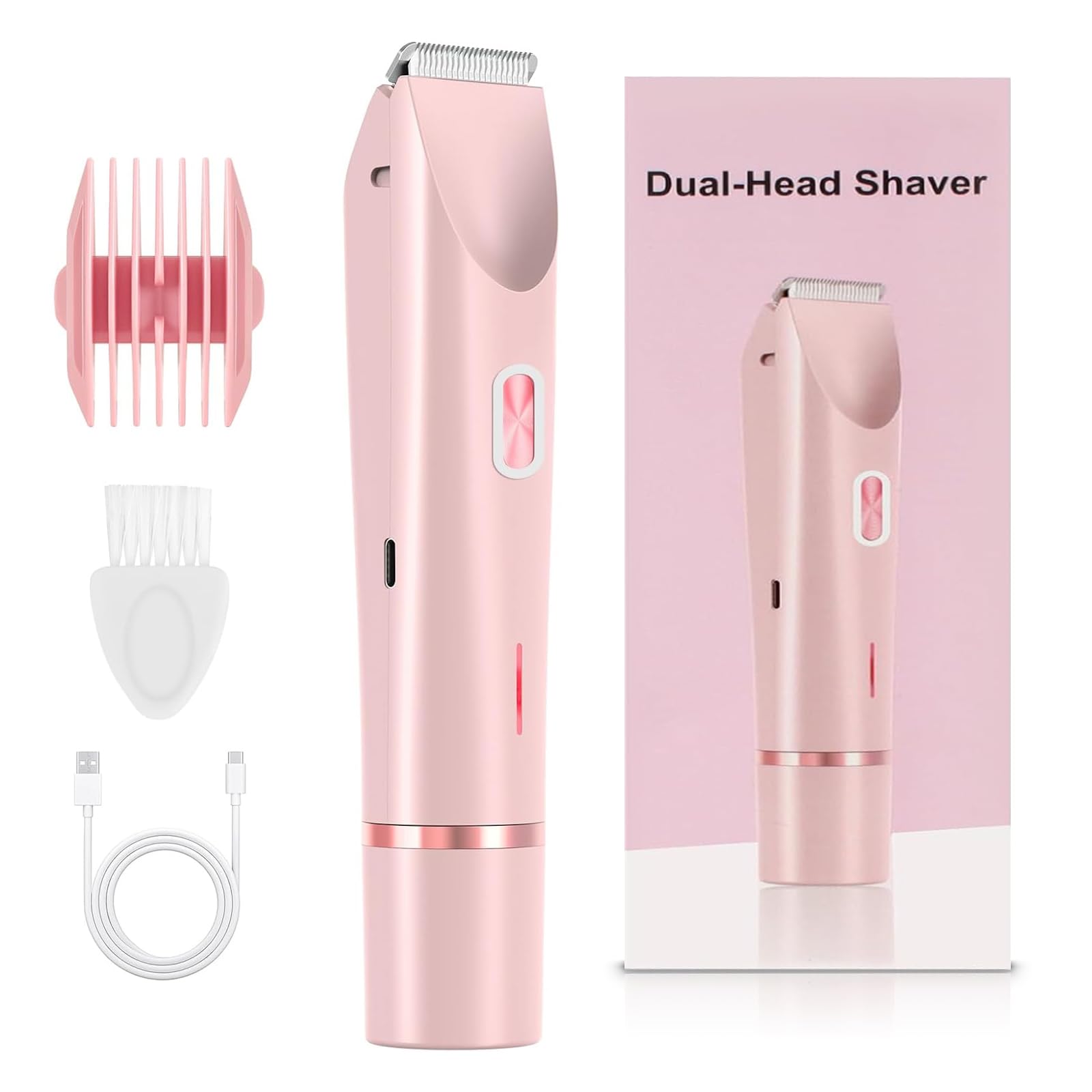 Tangting phoenix 2in1 shaver face-head for precise facial hair removal, gentle on delicate skin.