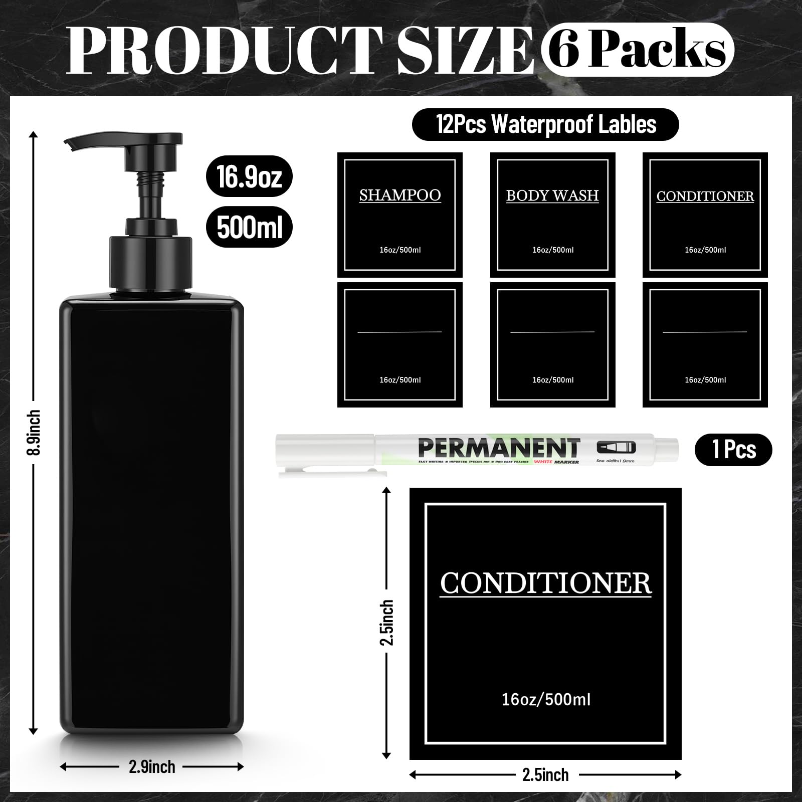 Tanlade white marker pen makes easy, precise labeling on the included labels.