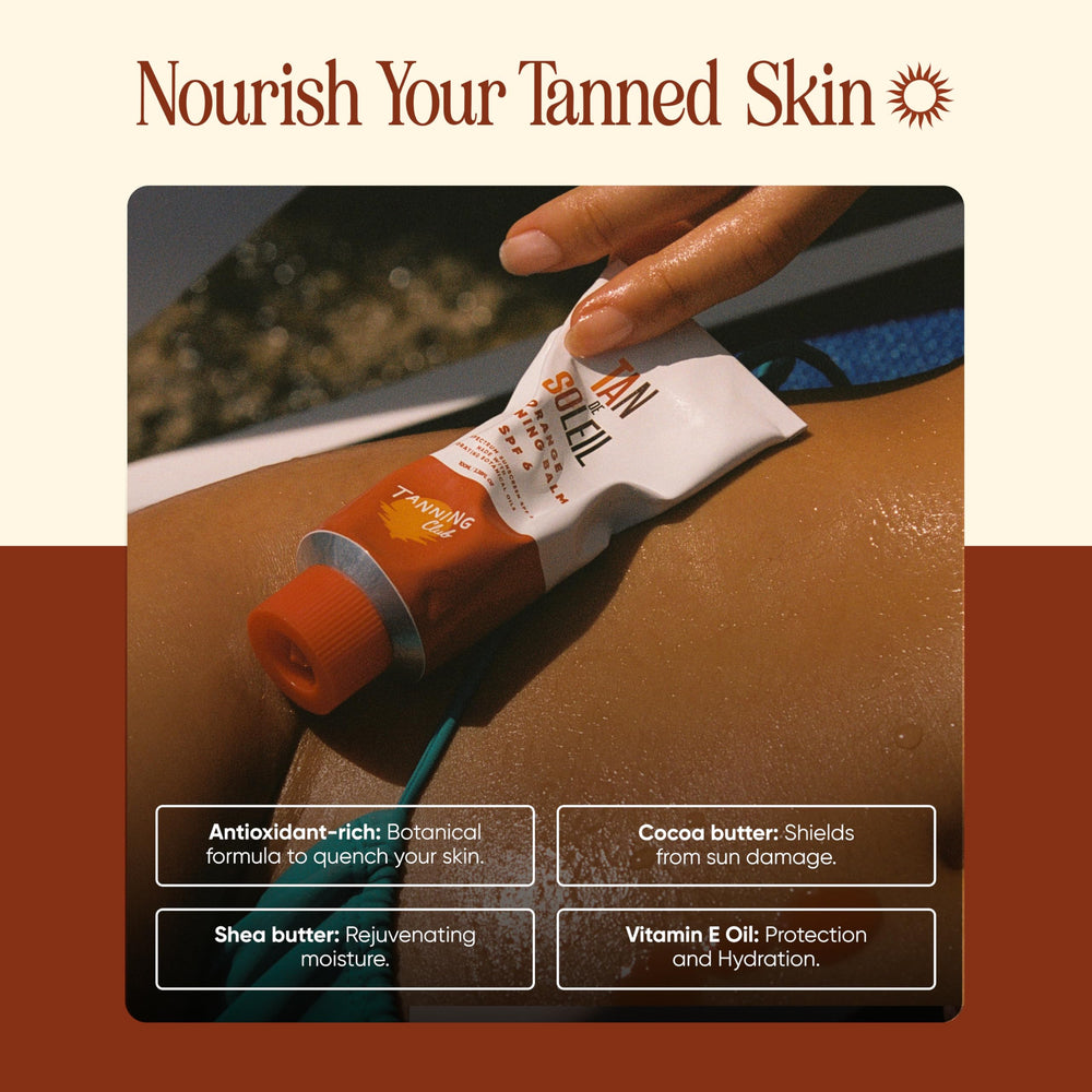 Tanning Club Tan De Soleil Orange Gel texture close-up showing creamy consistency.