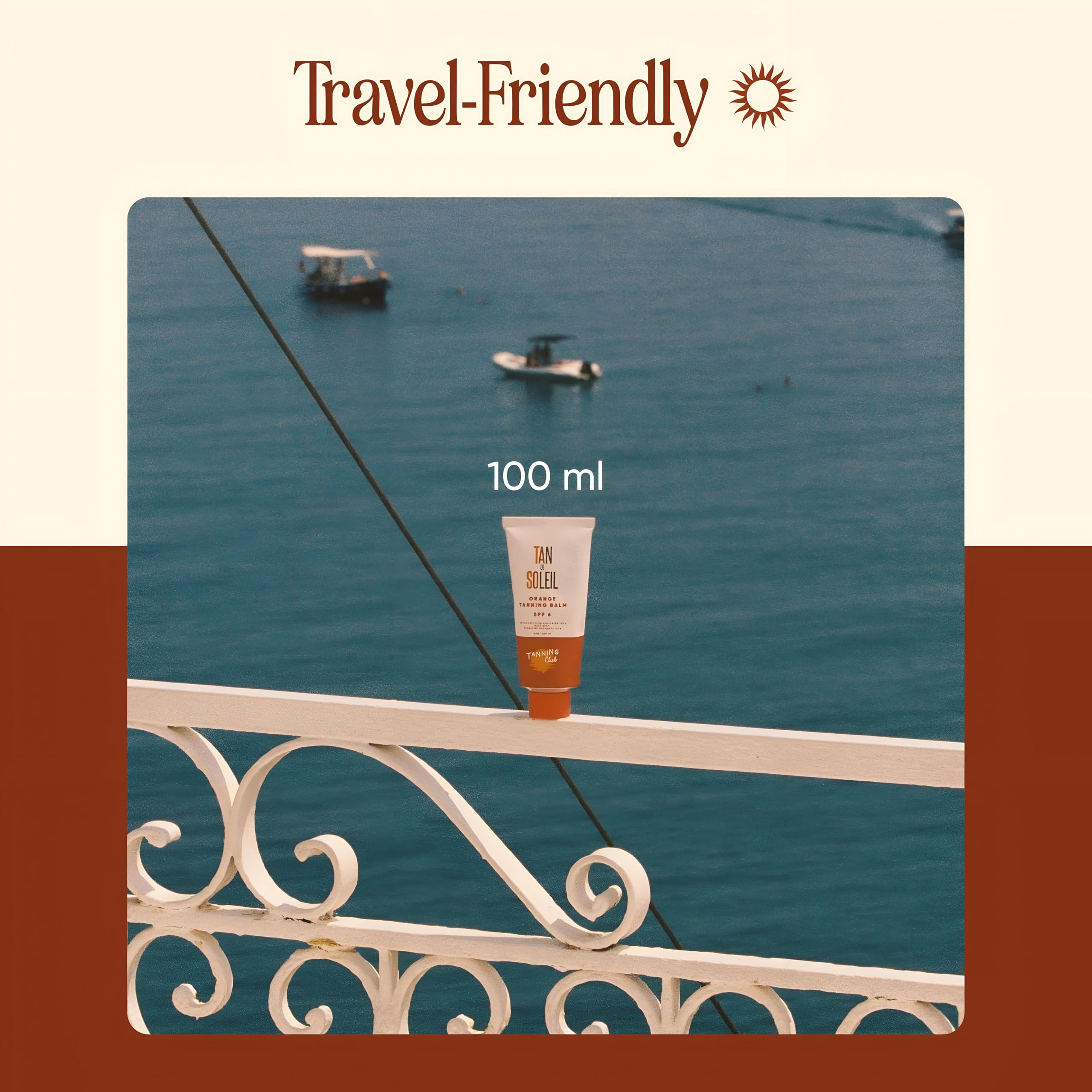 Tanning Club Tan De Soleil Orange Gel travel kit ready for on-the-go tanning.