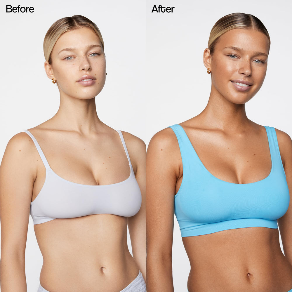 Tanologist Self Tan Mousse application mitt enables smooth, even spreads.
