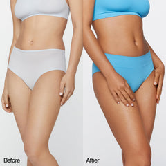 Tanologist tinted self-tan mousse color guide demonstrates precise shade application.
