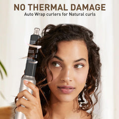 TANSHINE left wand close-up ideal for voluminous curls.