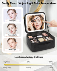 TANTO makeup bag LED mirror detachable mirror close-up for flexible use