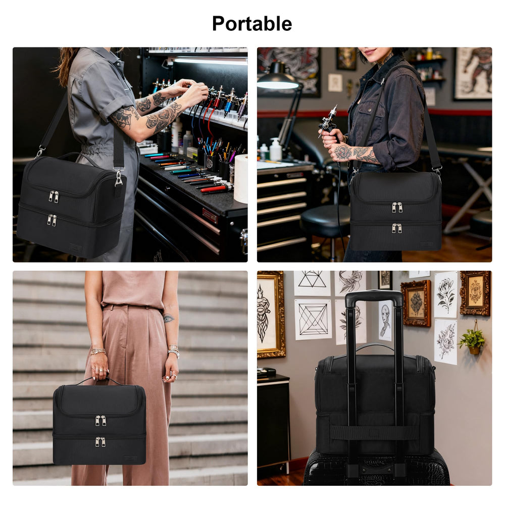 TANTO tattoo travel case detachable shoulder strap enables easy carrying
