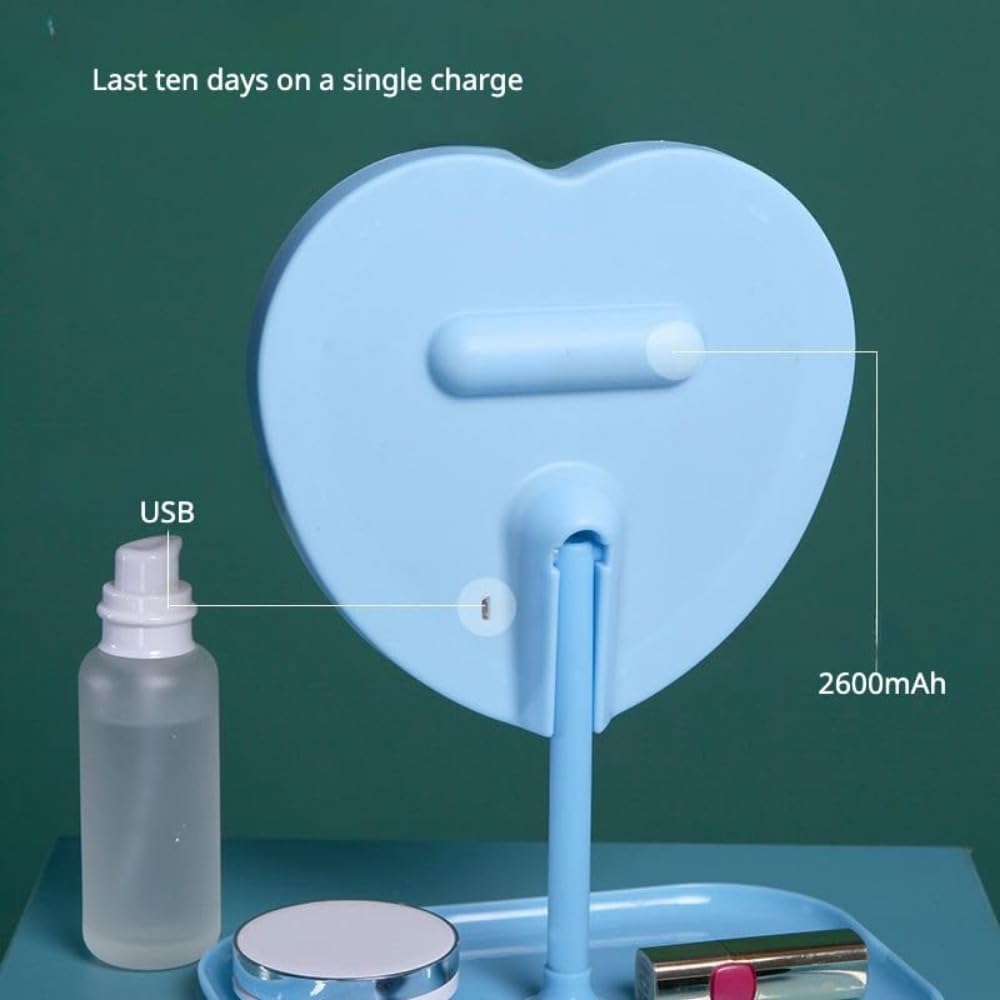 Taolivingmart vanity mirror LED edge glow enhancing makeup precision during routine.