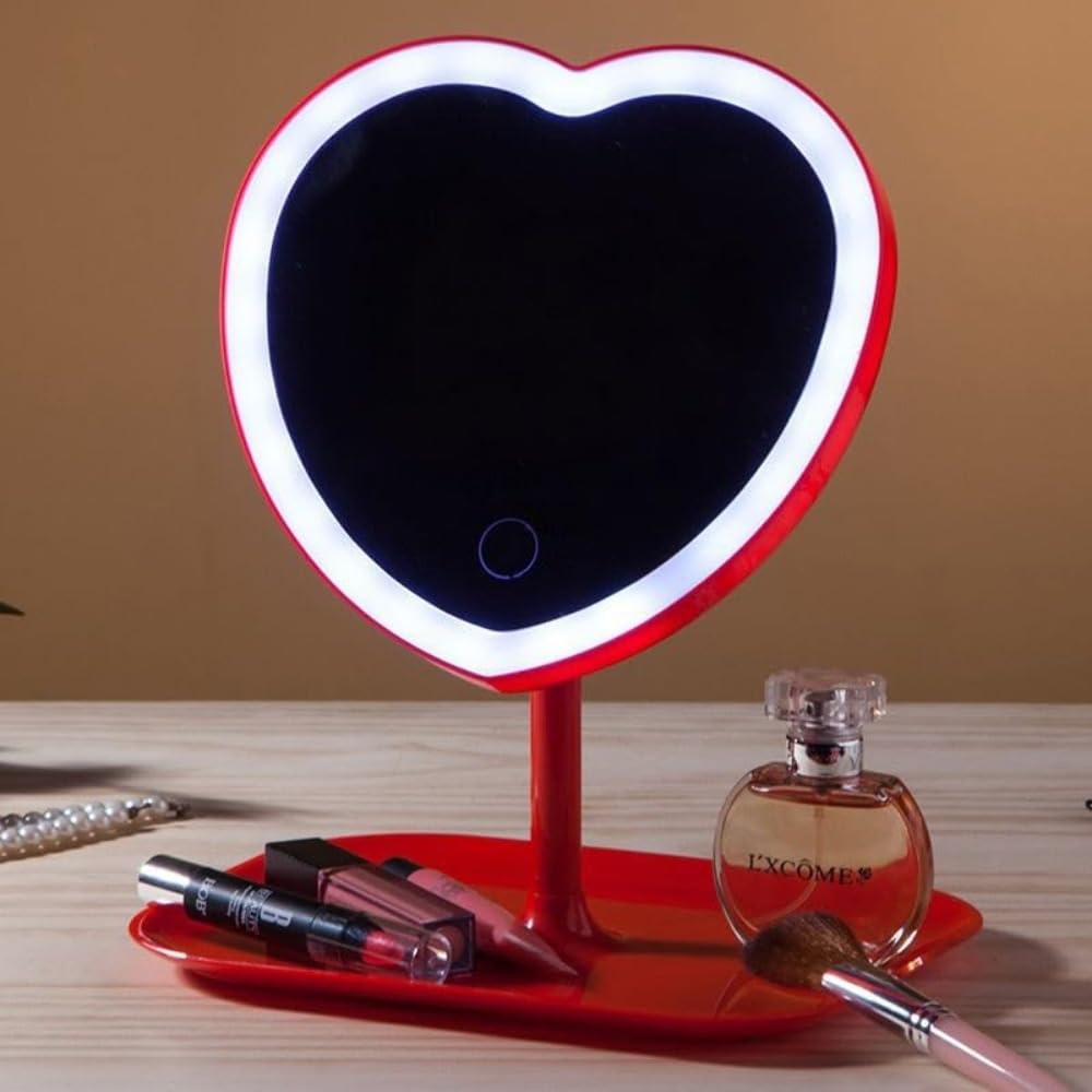 Taolivingmart vanity mirror pink dresser scene highlighting stylish compact setup.