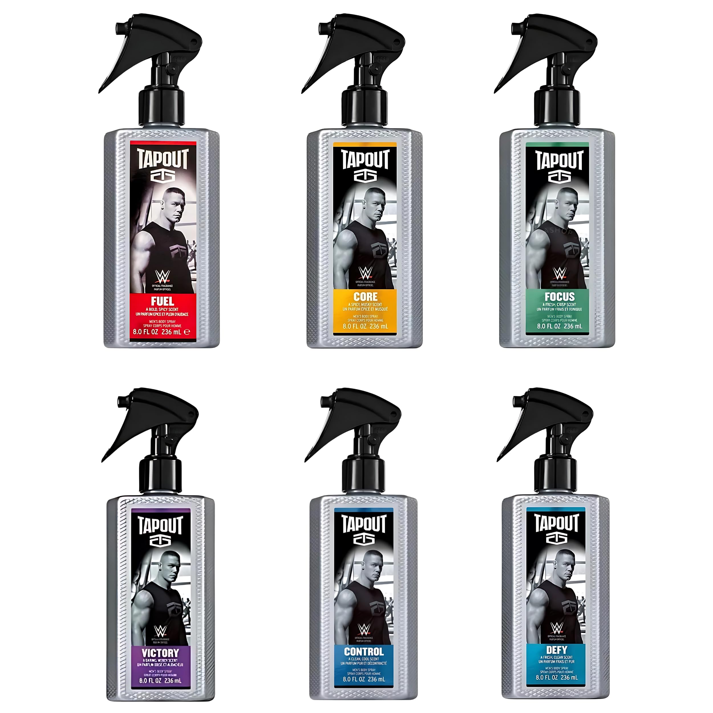 Tapout CORE bottle with spicy musky scent for daily confidence.