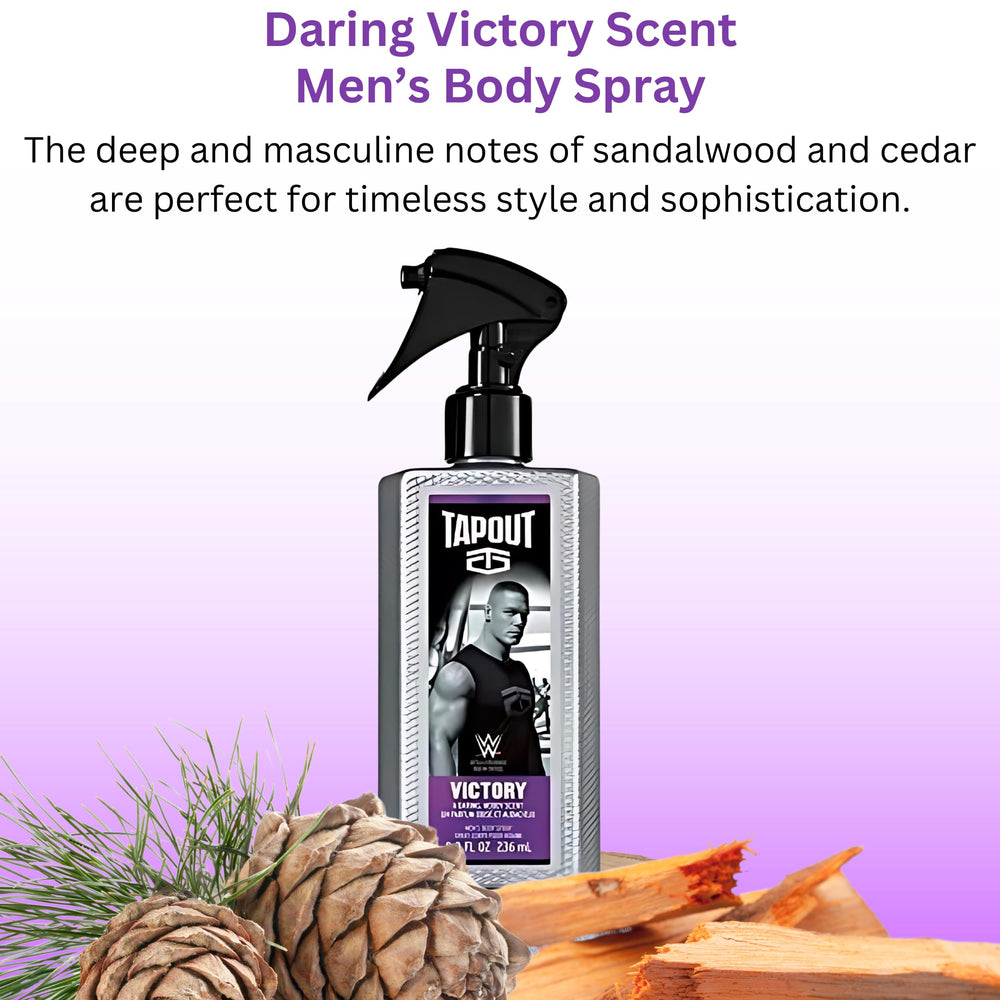 Tapout DEFY bottle with fresh clean scent for versatile wear.