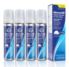 TARO Minoxidil 5% foam applied to scalp for even coverage and easy use.