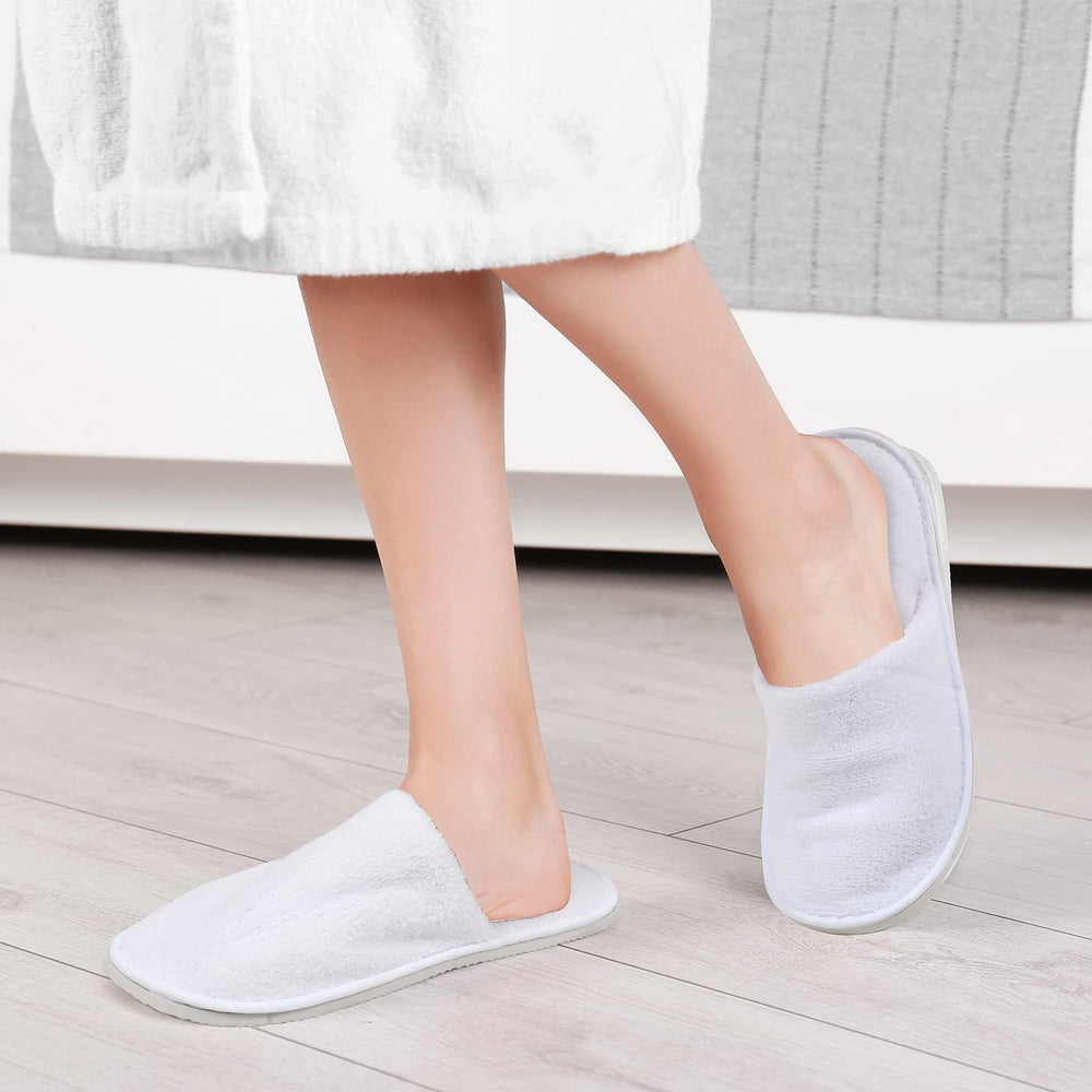Tarpop bulk 12-pack slippers for travel and stays