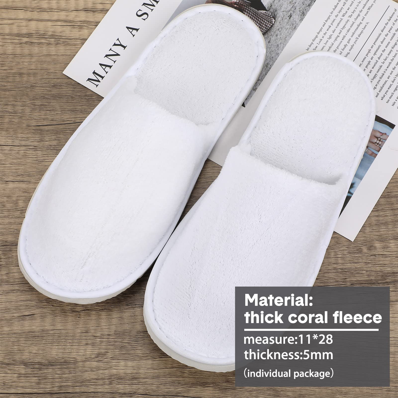 Tarpop white guest slippers for hotel use