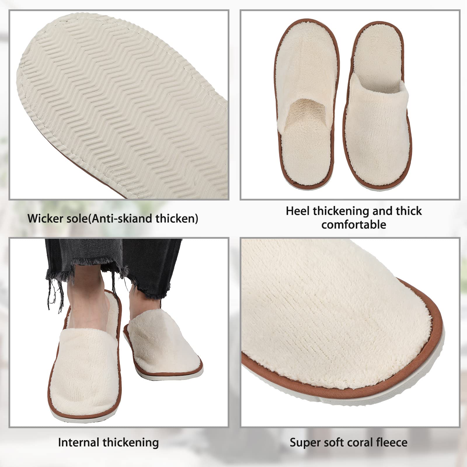 Tarpop yellow and grey slippers for easy room labeling