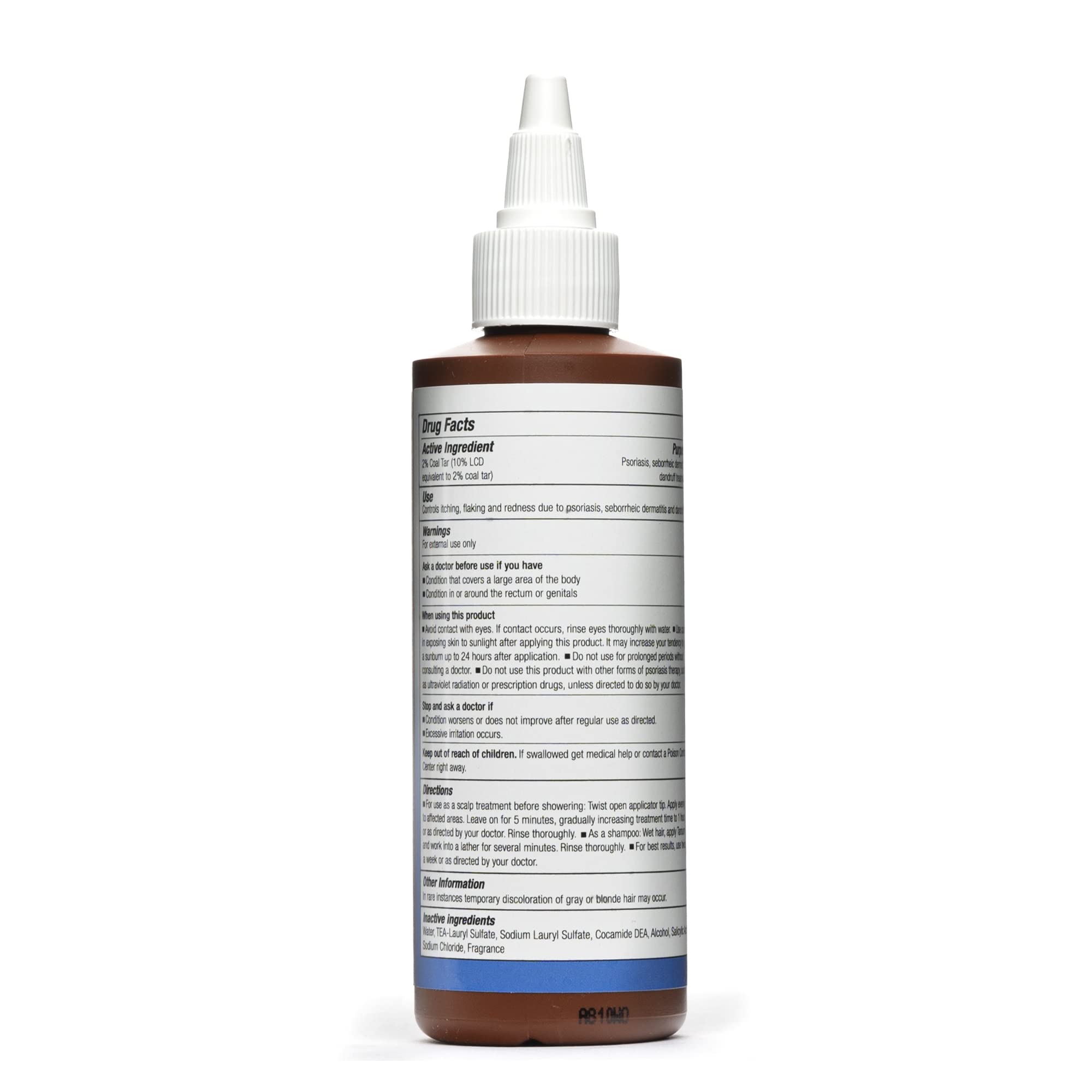 After-use scene shows a calmer scalp with improved texture.