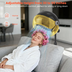 Tasalon Gold hooded dryer wheels enable quiet, smooth mobility during styling.